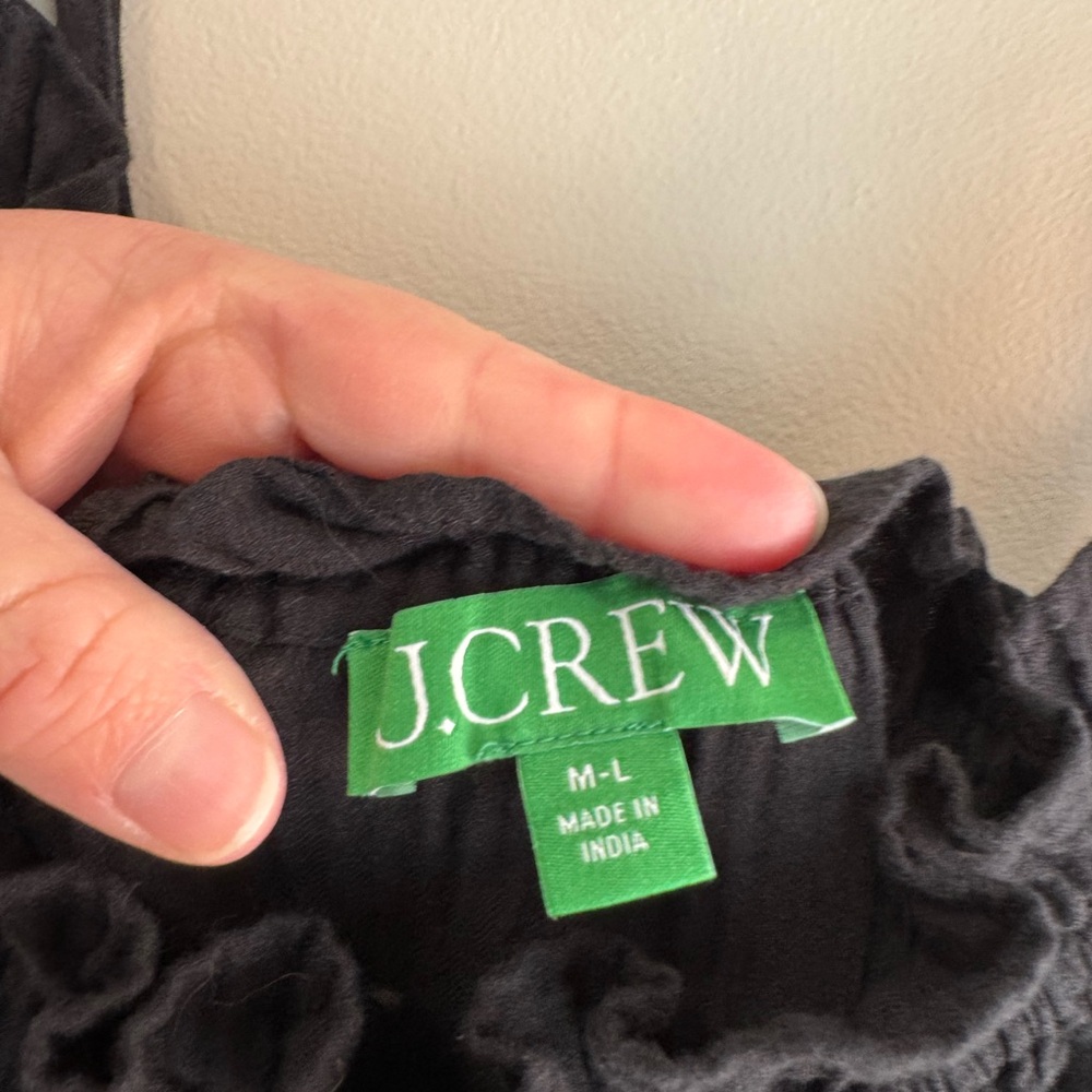 J. Crew Ruffle Beach Dress size M-L - Picture 5 of 7